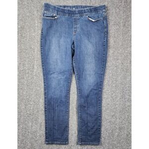 Levi's Pull On Denim Jeggings Womens 16M Blue Medium Wash Slim Stretch Jeans
